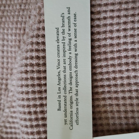 Vince Thermal shirt l/s PIMA Cotton.  Made in Peru. Size XL. NWT - Picture 5 of 10